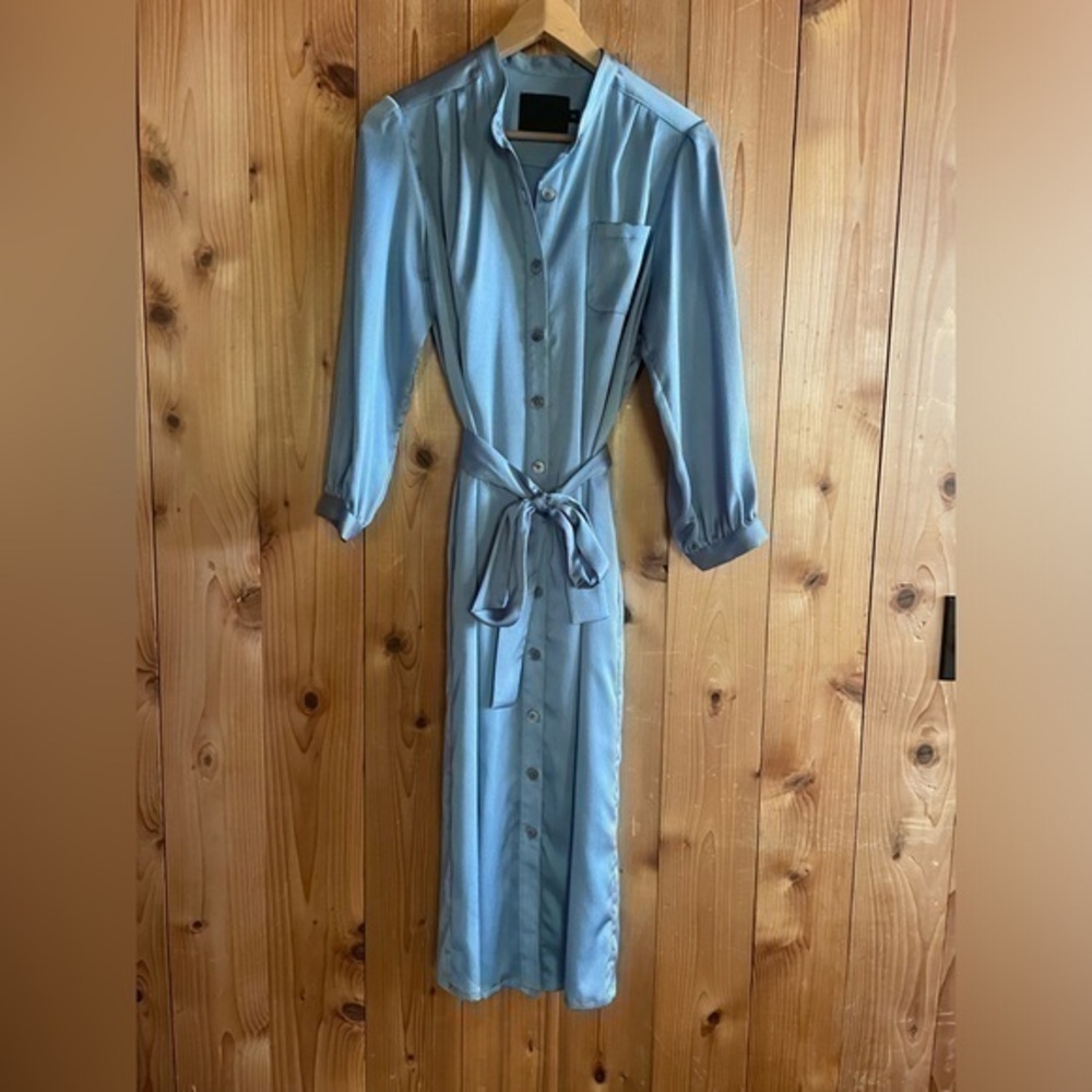 No. 6 Blue Button-Down Dress